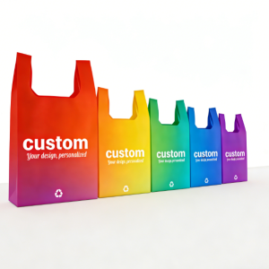 100pcs Low Moq Cheap Custom Logo Pp Laminated Reusable Non Woven Carry Bag Shop Bag Non Woven for Store