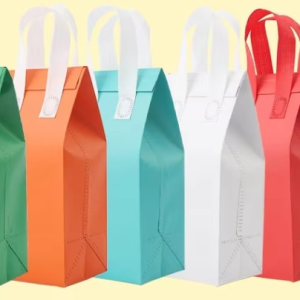 Customizable Printed Logo Thermal Takeaway Non-Woven Bag Fast-food Takeaway Reusable Coffee Milk Tea Cold Drink Non-Woven Bag