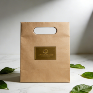 Customized Logo Printed Bolsas De Ppapel Kraft Shopping Paper Bag With Die Cut Handle