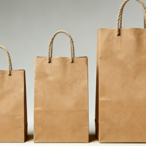 Customized Logo Printed Bolsas De Ppapel Kraft Shopping Paper Bag With twisted Handle